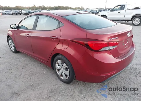 2016 Hyundai Elantra Se from USA, damaged, VIN 5NPDH4AE7GH789594
